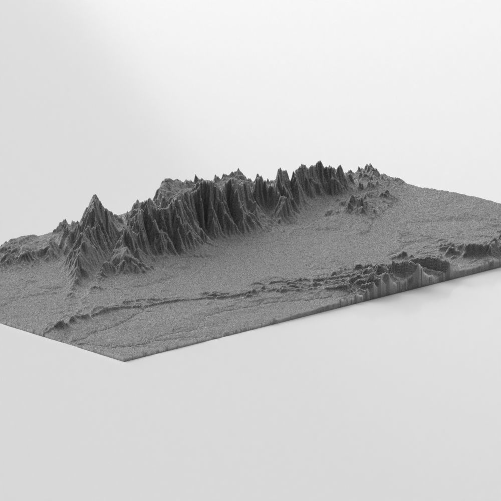 Wasteland Mountain Landscape 3D model_11