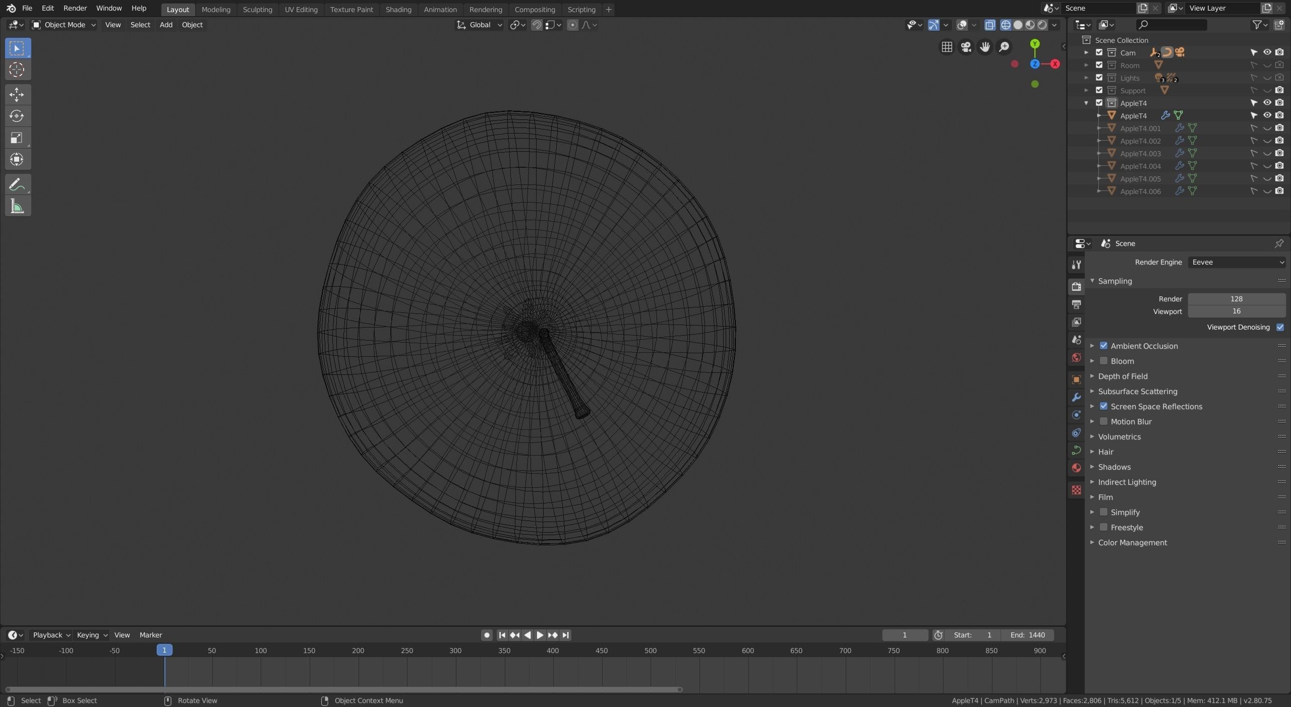 Red Yellow Apple  Free 3D model_11