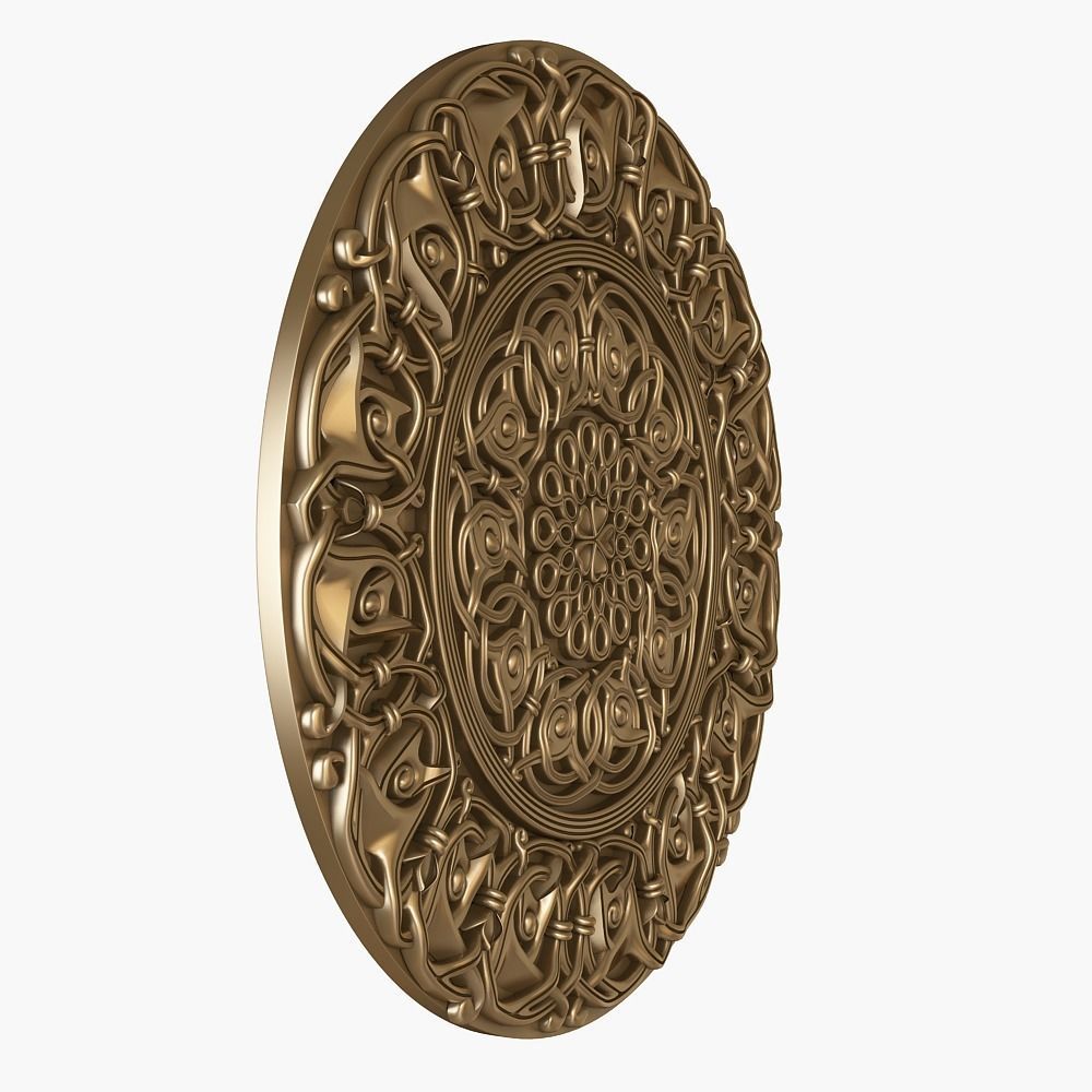 decorative rosette for cnc 3D model_2