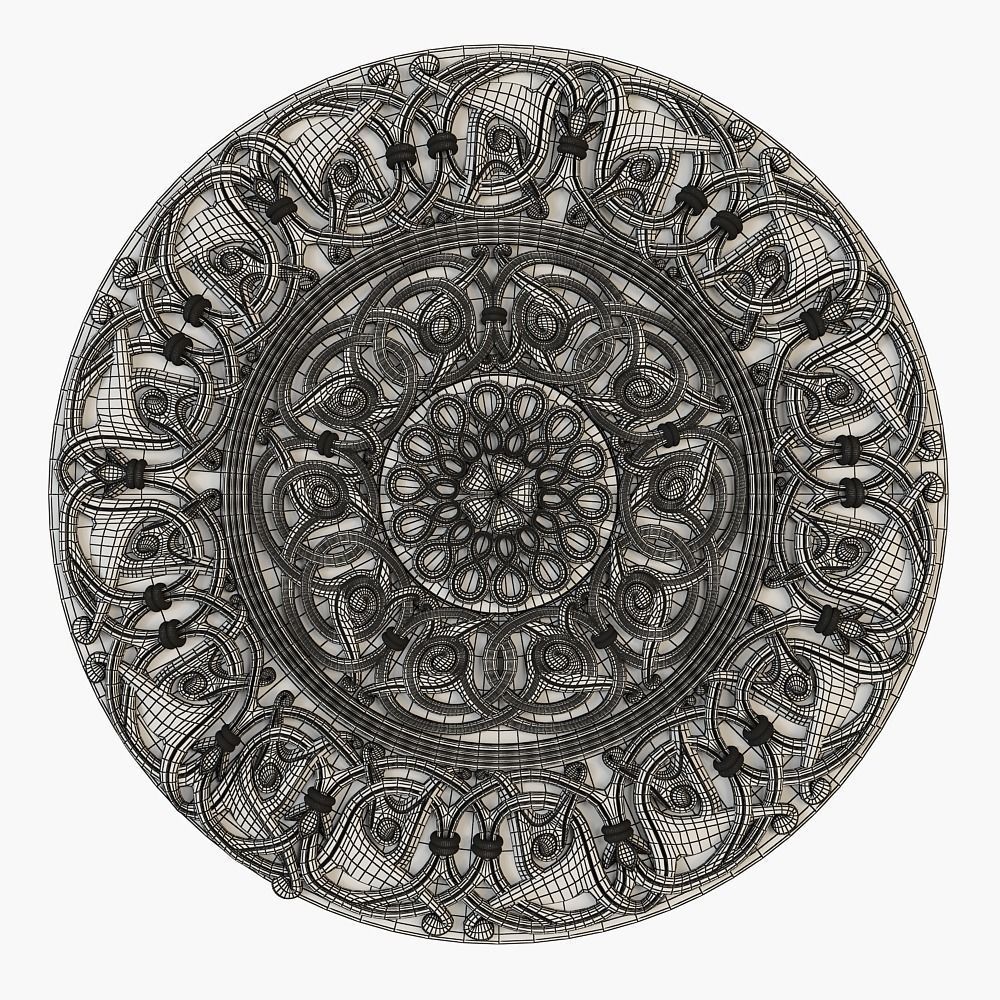 decorative rosette for cnc 3D model_6