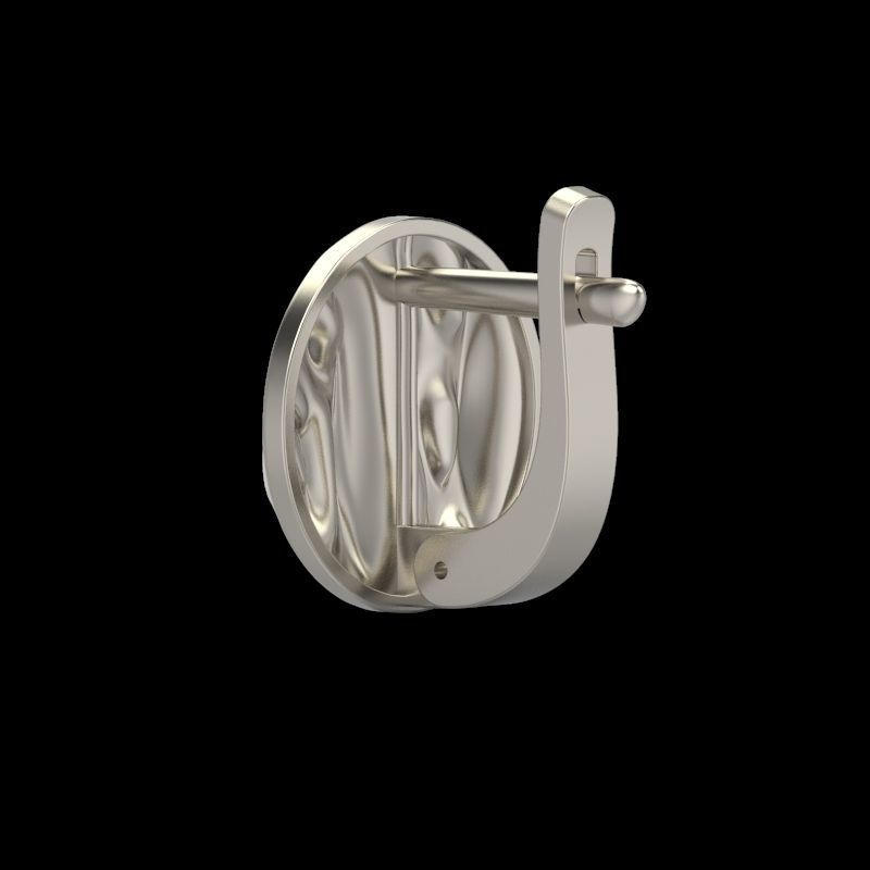 Women Earrings  folds 3dm stl 3D print model 3D print model_6