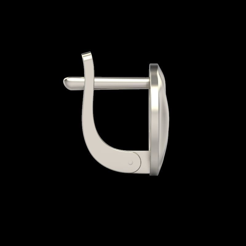 Women Earrings  folds 3dm stl 3D print model 3D print model_8