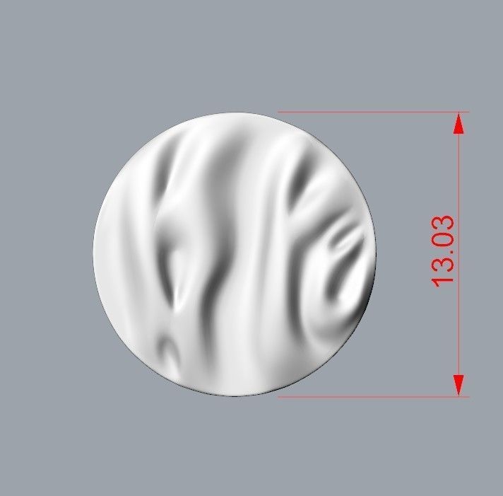 Women Earrings  folds 3dm stl 3D print model 3D print model_19