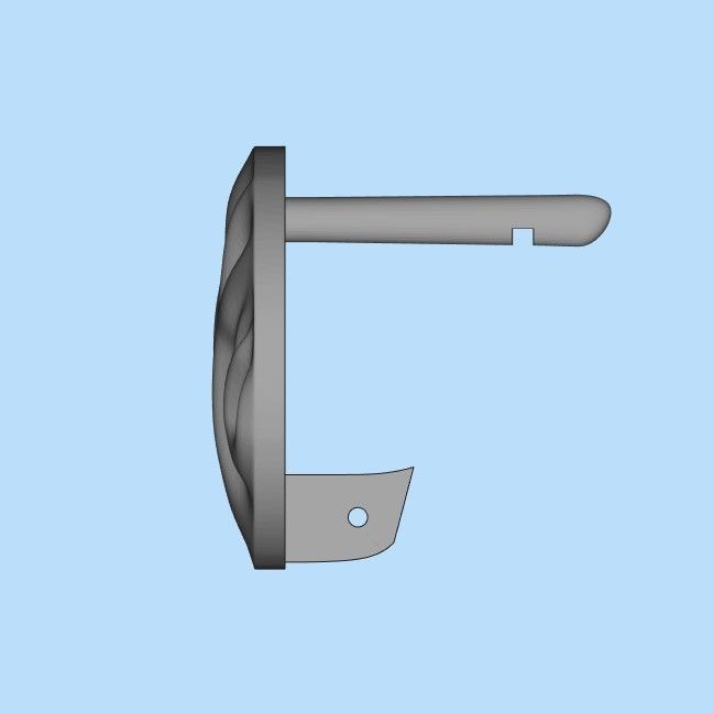 Women Earrings  folds 3dm stl 3D print model 3D print model_26