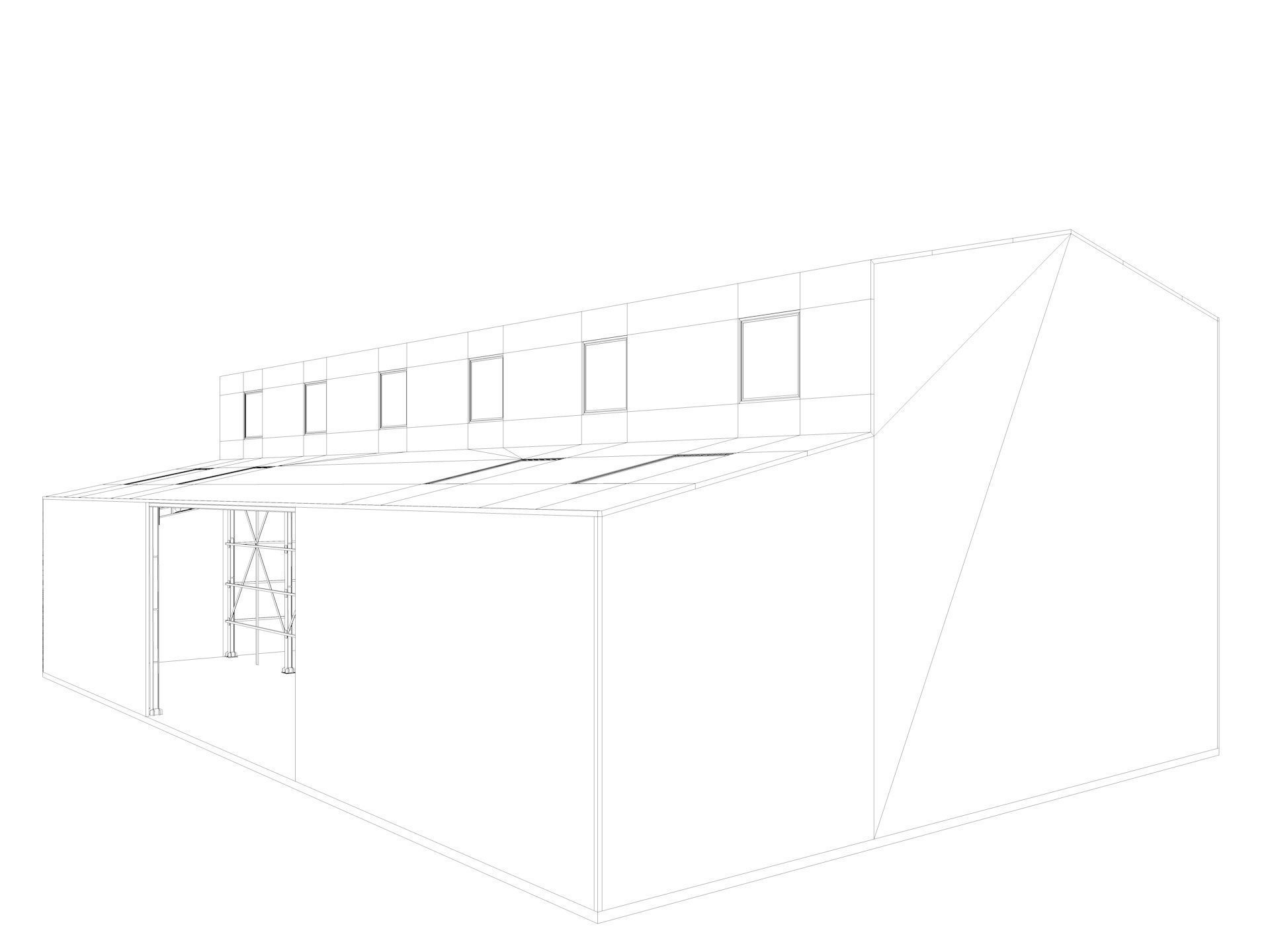 Warehouse 2 Low-poly 3D model_12