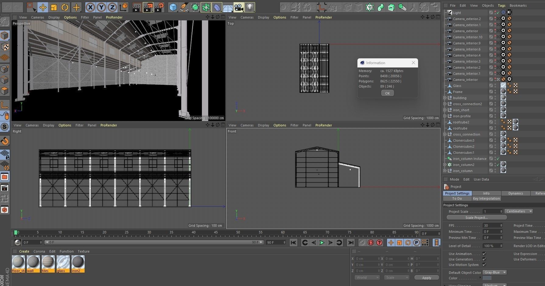 Warehouse 2 Low-poly 3D model_21