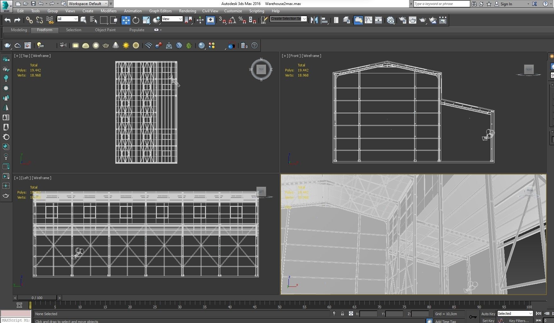 Warehouse 2 Low-poly 3D model_22