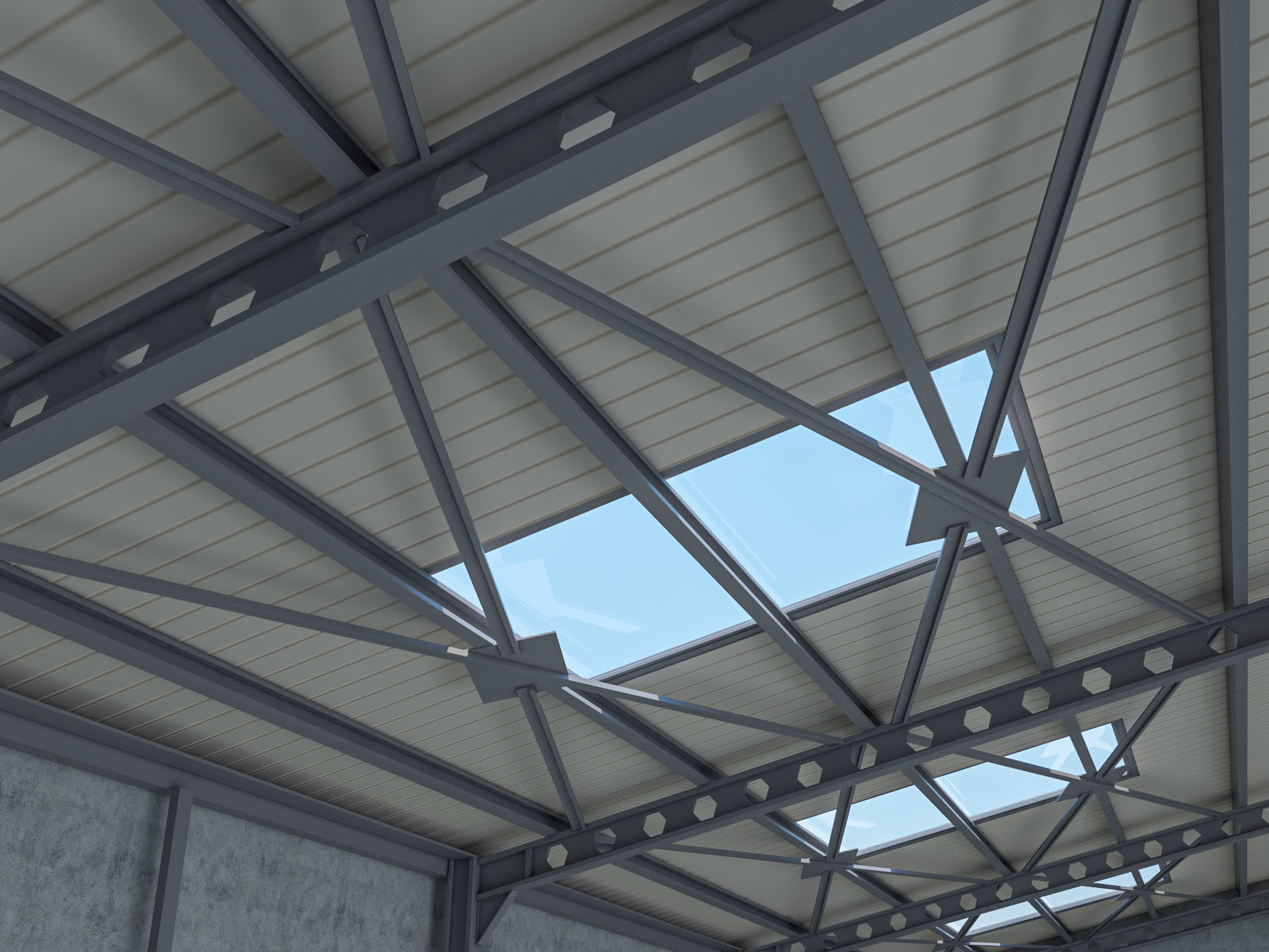 Warehouse 2 Low-poly 3D model_10