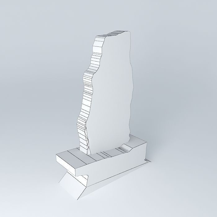 The monument of Kubrat Free 3D model_3