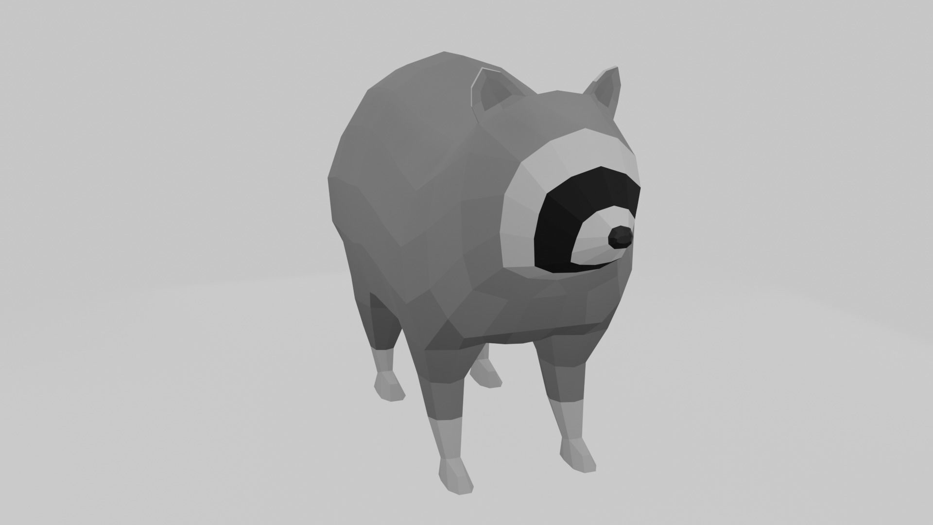 3D model Low Poly Raccoon VR / AR / low-poly | CGTrader