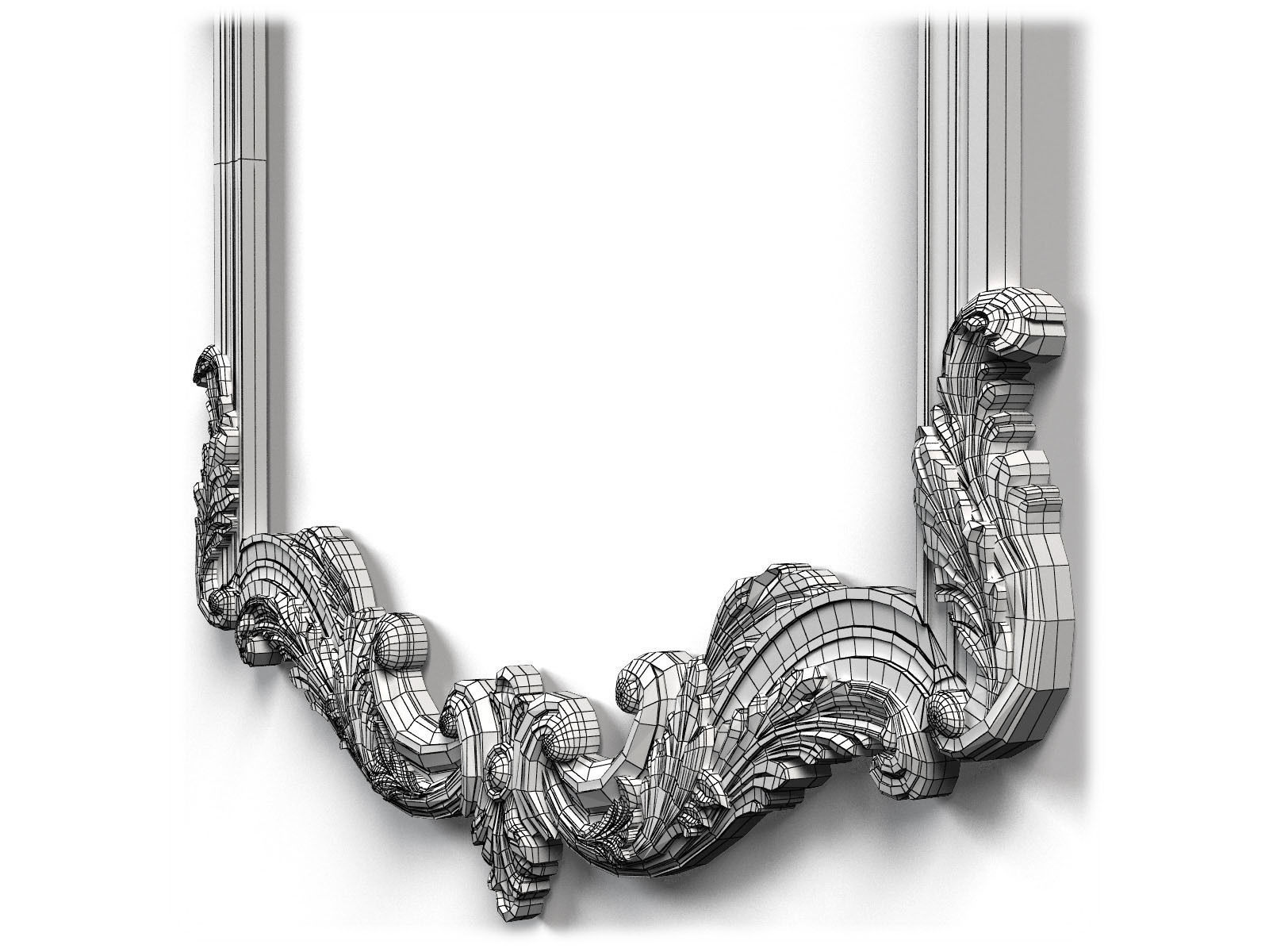 Frame0013 ornate frame 3D model_14