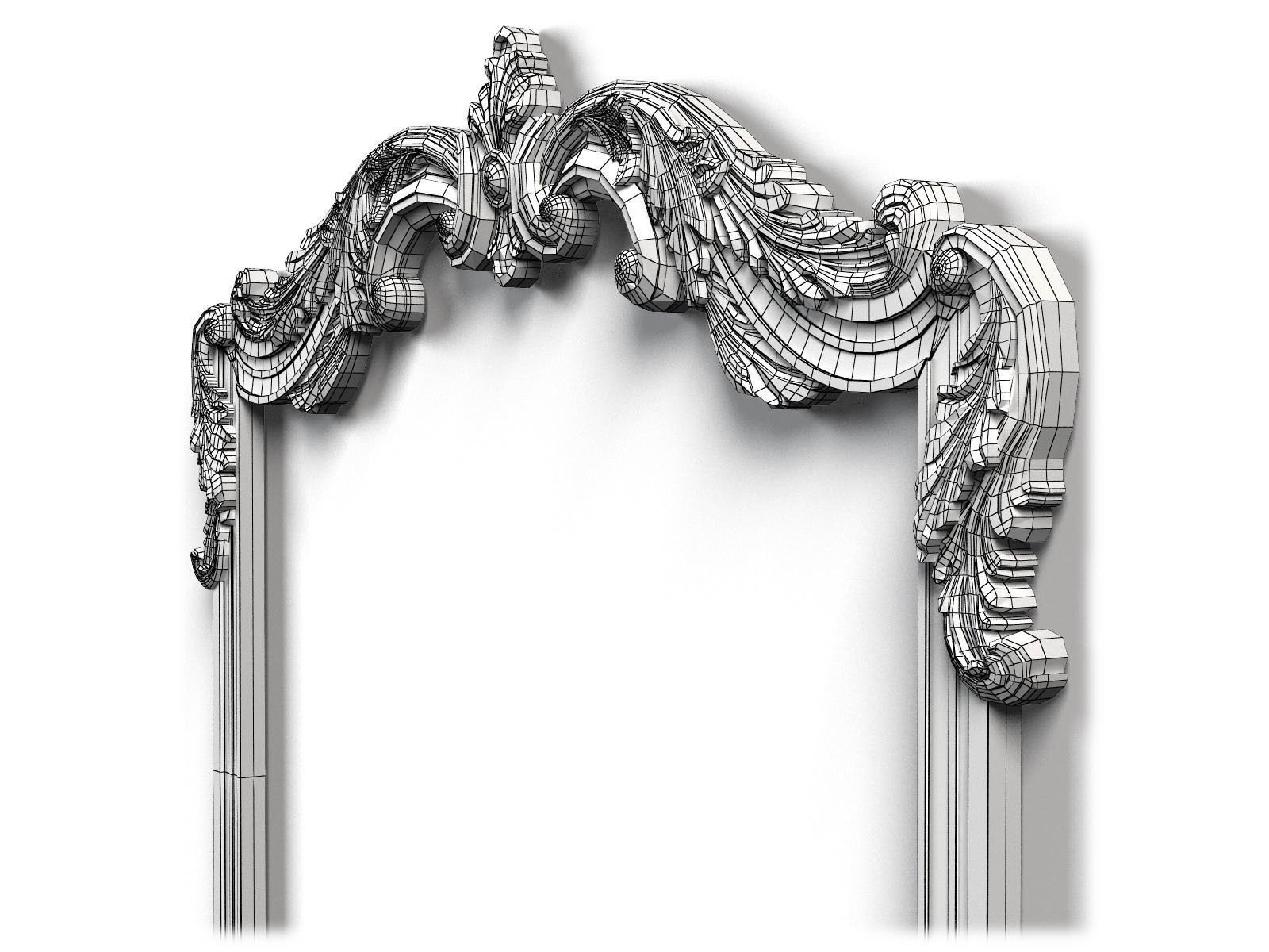 Frame0013 ornate frame 3D model_8