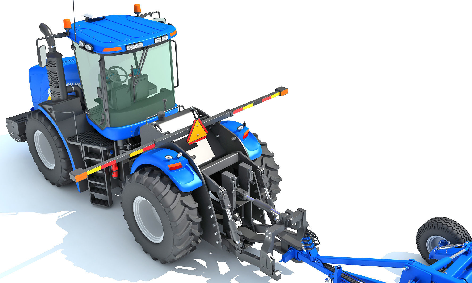 New Holland Tractor with Disc Harrow 3D model_14