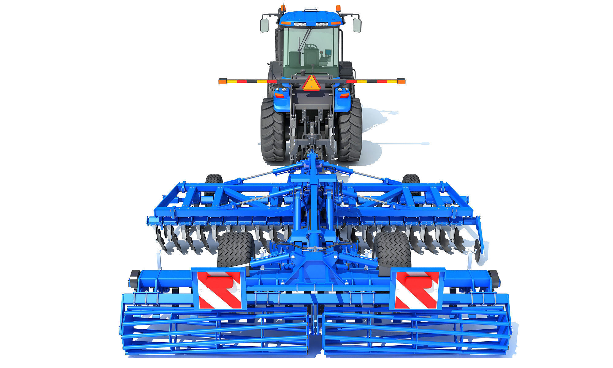 New Holland Tractor with Disc Harrow 3D model_5