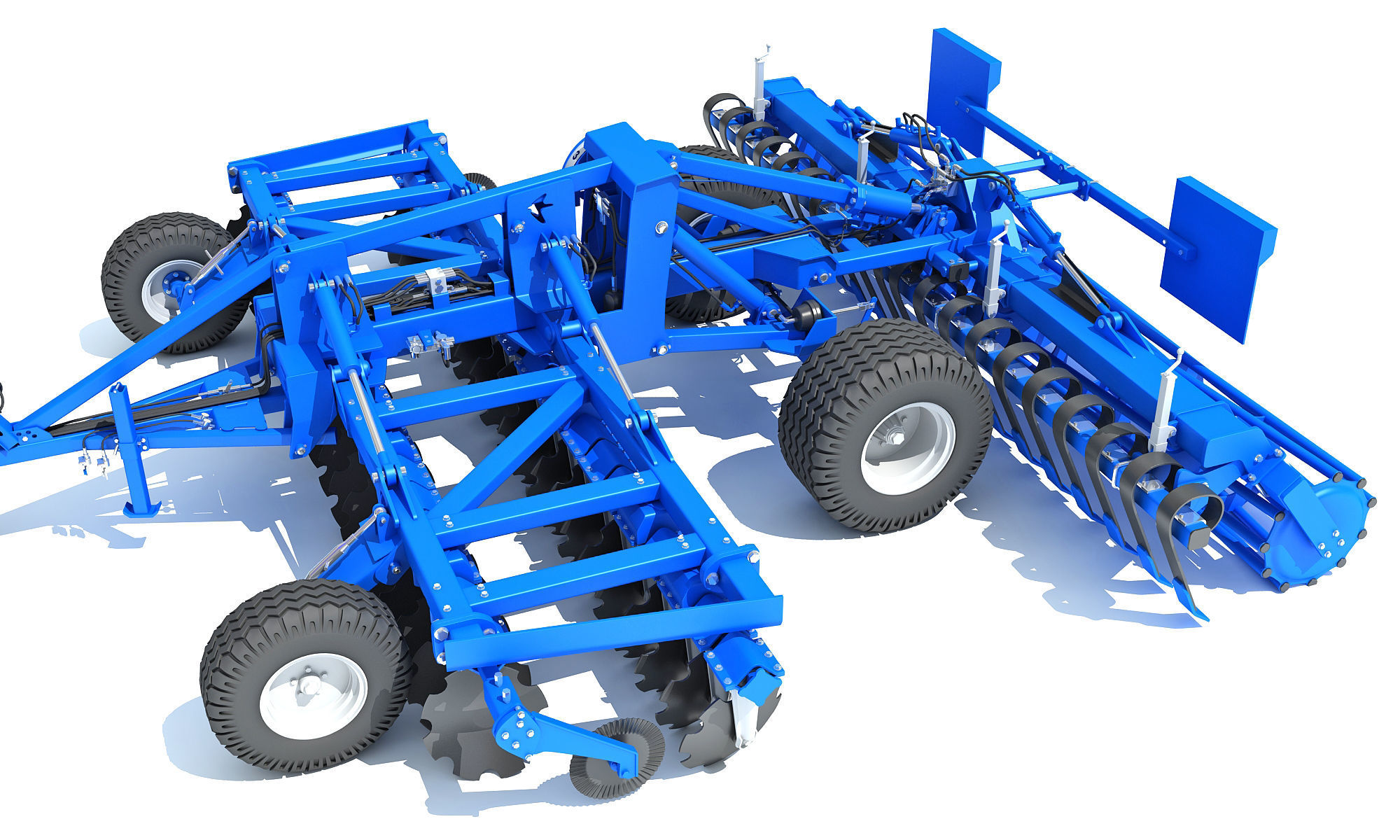 New Holland Tractor with Disc Harrow 3D model_15