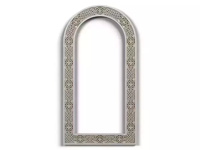 Frame0016 arched mirror on wall