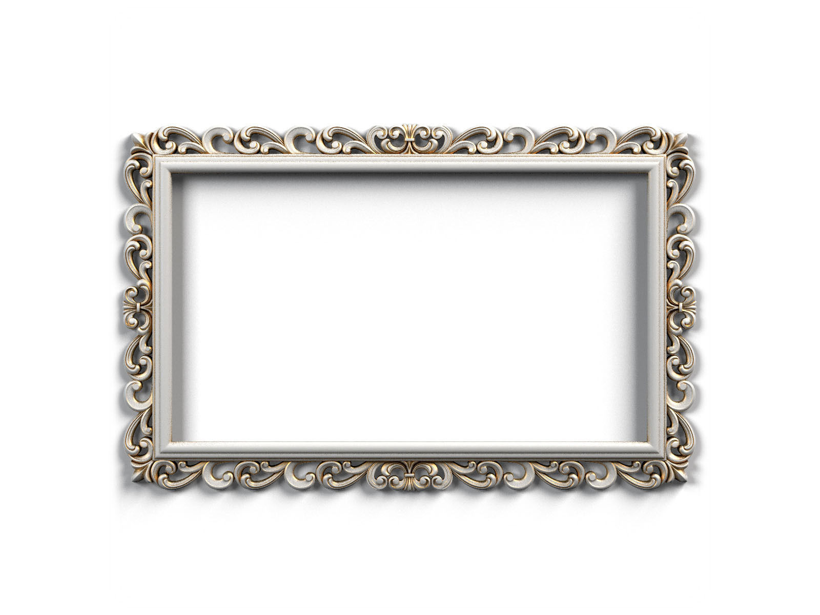 Frame0017 ornate frame 3D model CGTrader