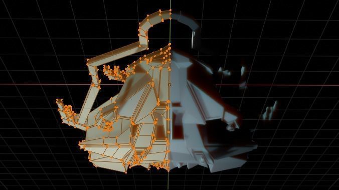 Spaceship ev2 Low-poly 3D model_26