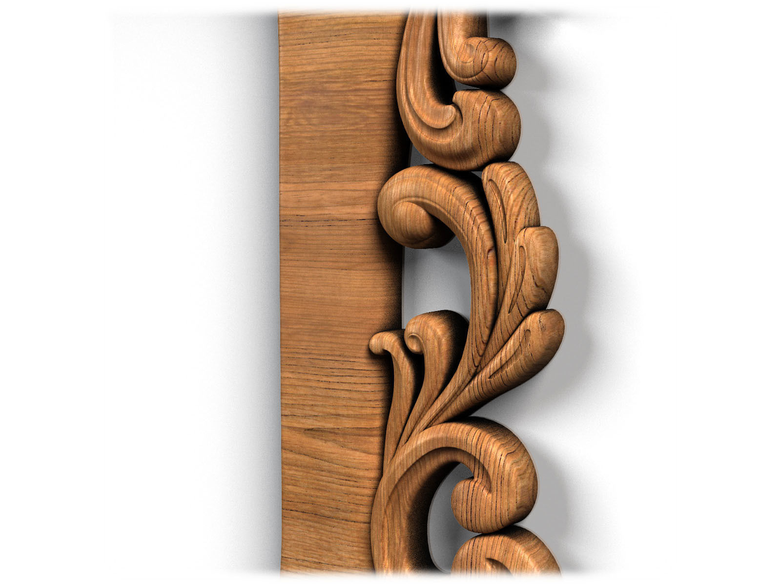 Frame0027 ornate wooden frame 3D model_10