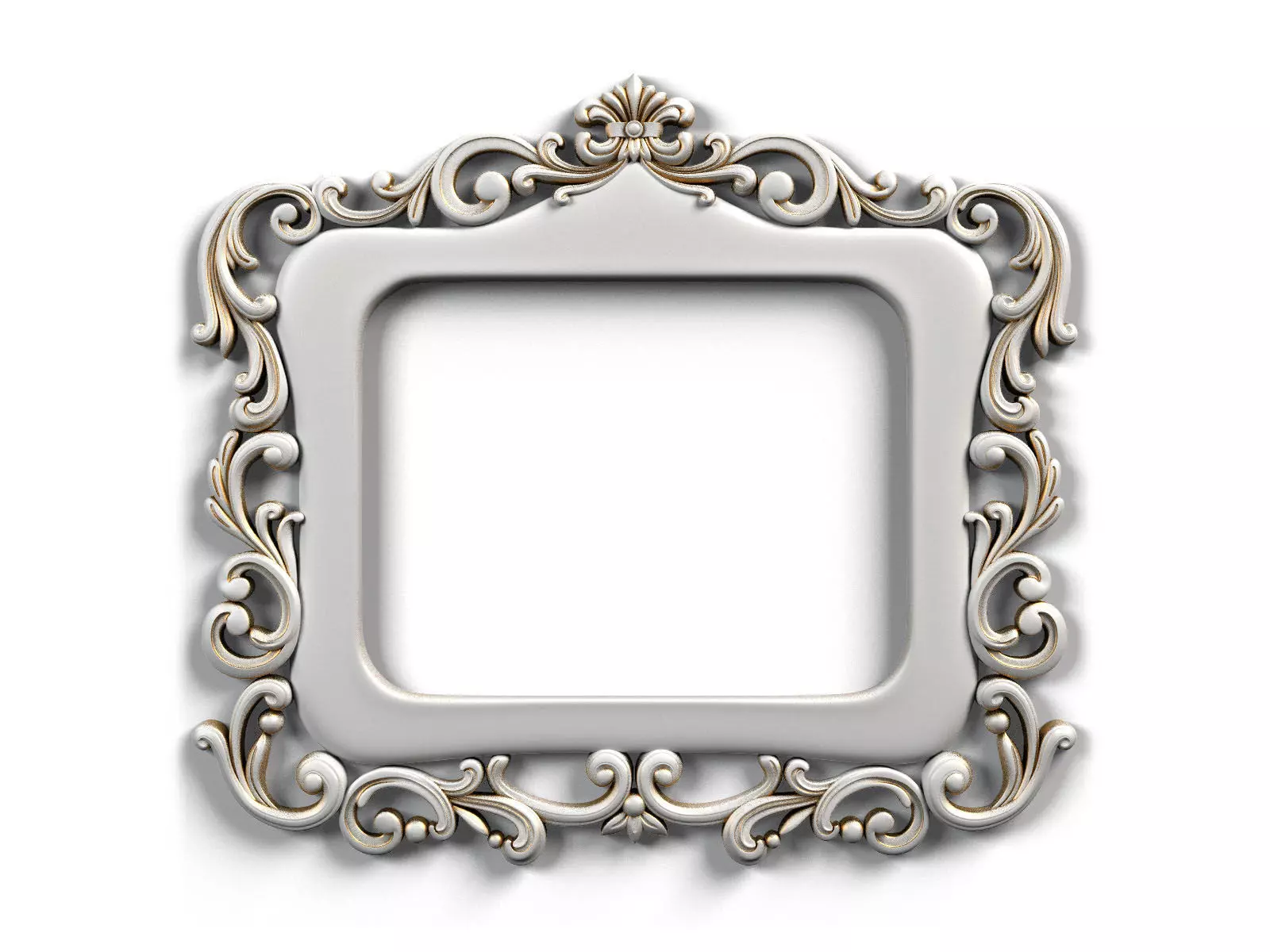 Frame0027 ornate wooden frame 3D model_0