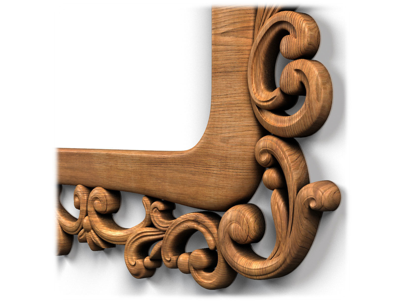 Frame0027 ornate wooden frame 3D model_13