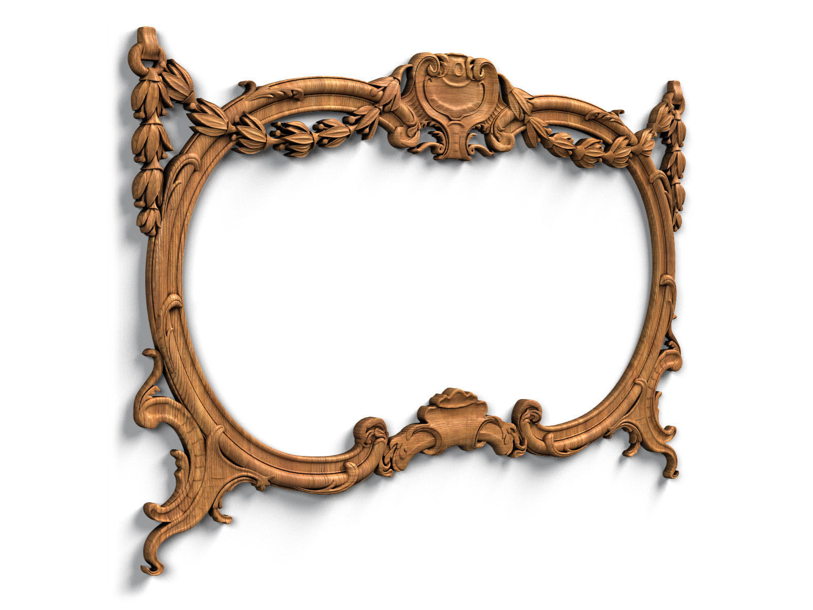 Frame0028 ornate frame 3D model CGTrader