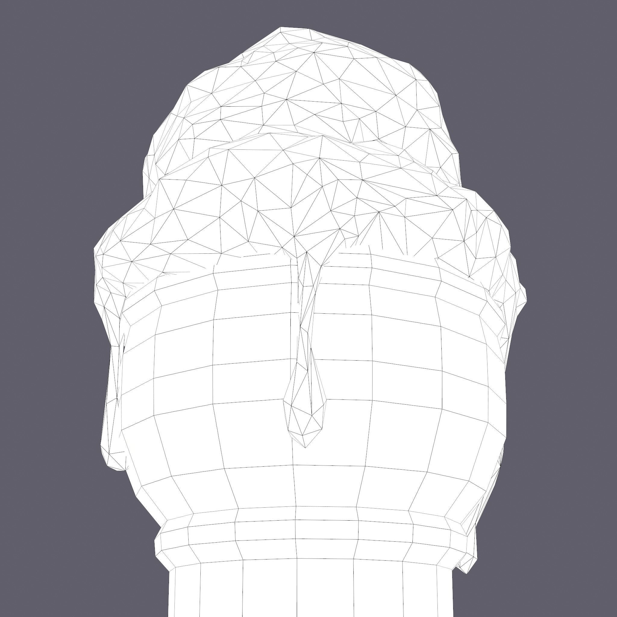 Ice Cream Cone Low-poly 3D model_52
