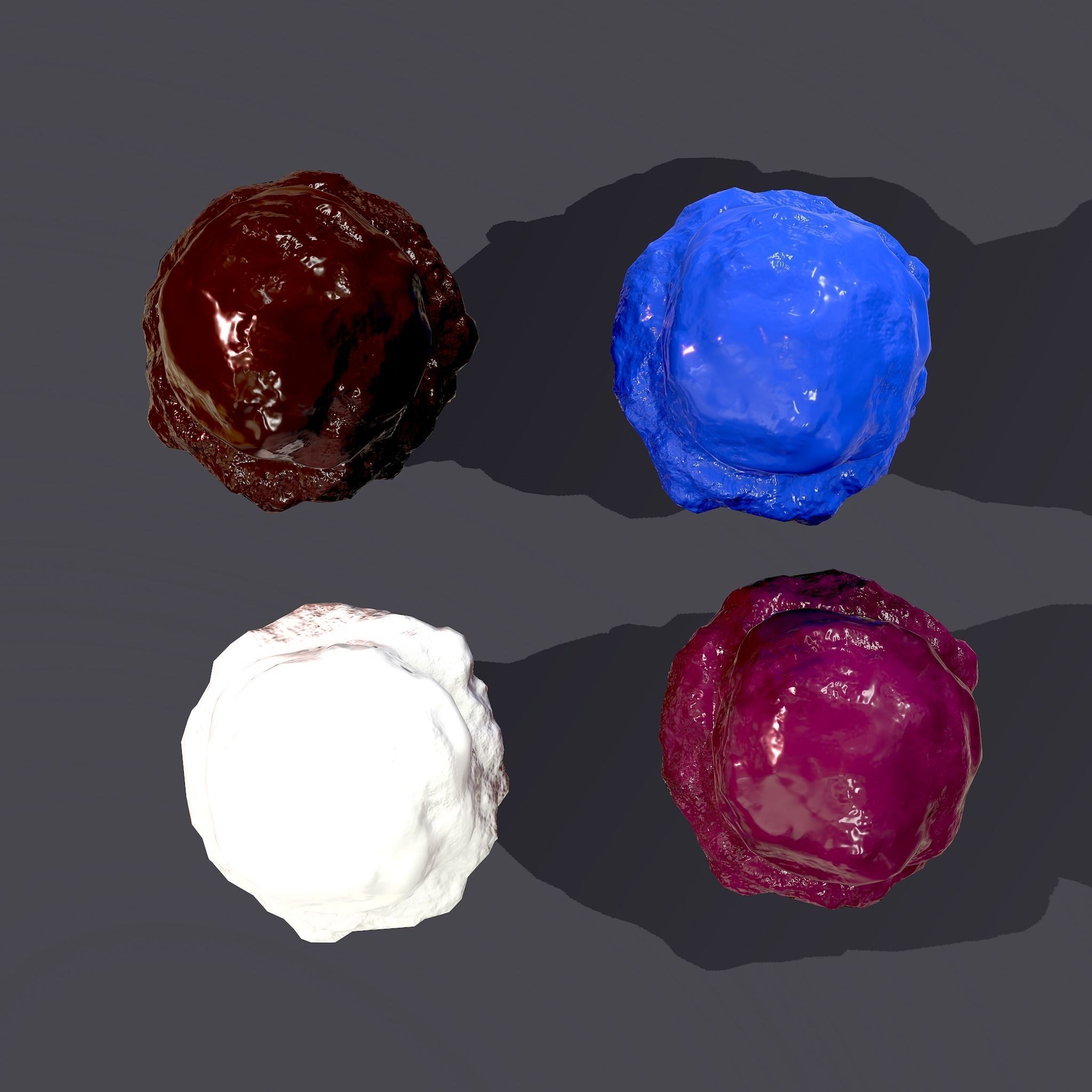 Ice Cream Cone Low-poly 3D model_25