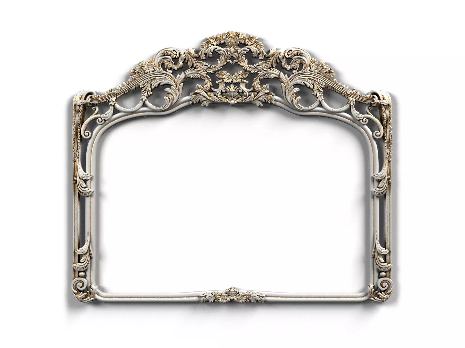 Frame0032 ornate wooden frame 3D model_0
