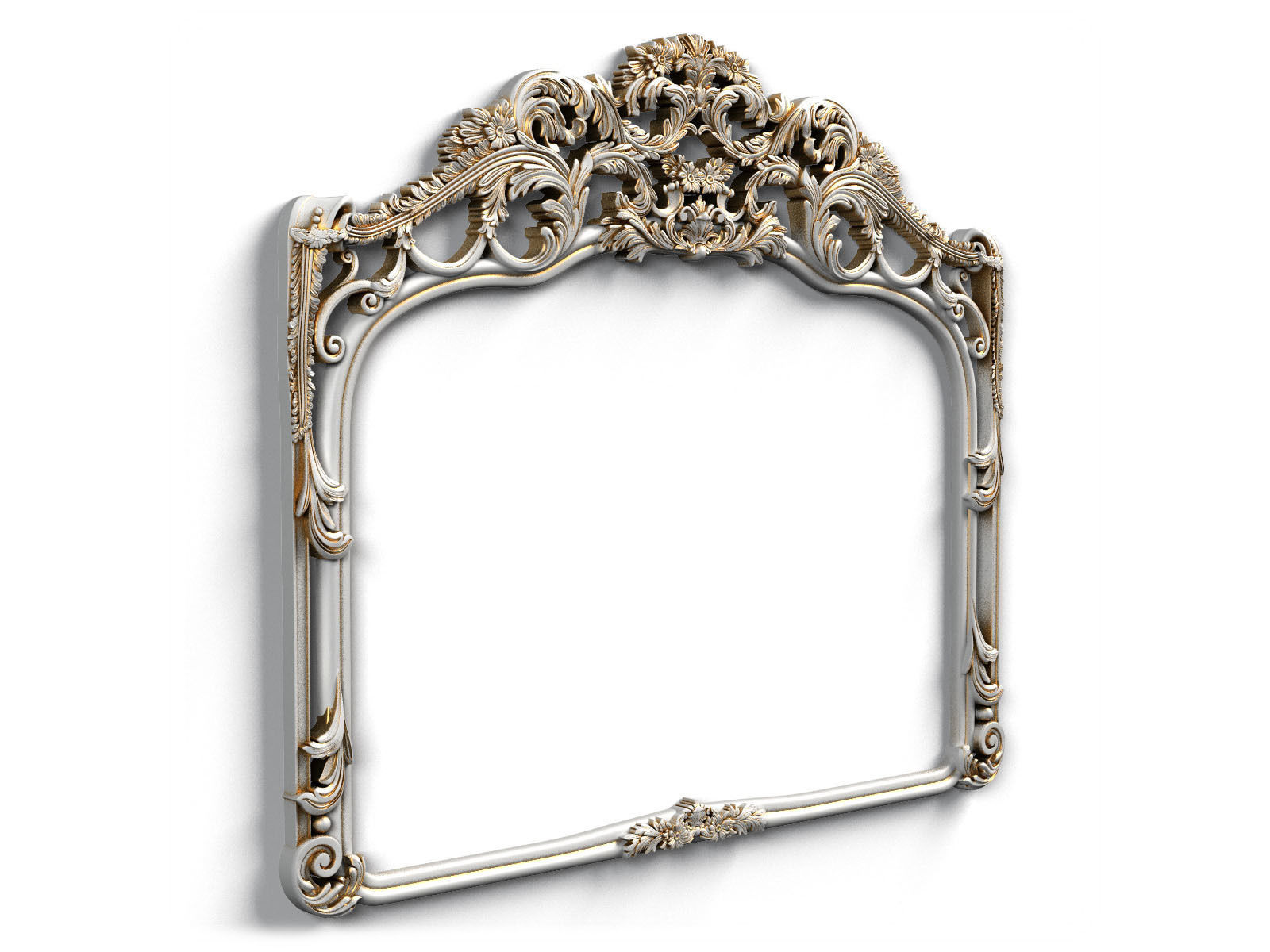 Frame0032 ornate wooden frame 3D model_3