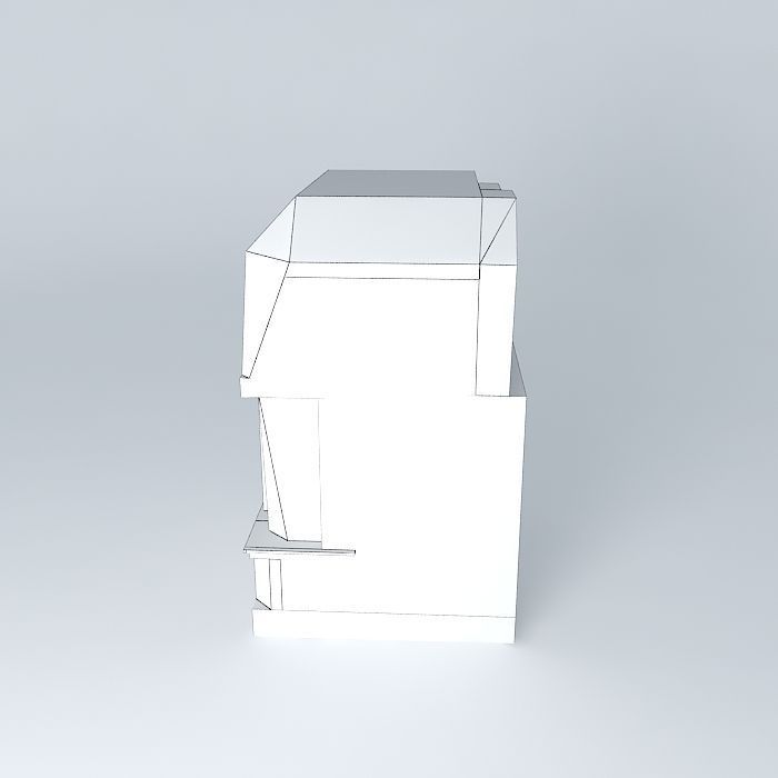 Comfort building Free 3D model_3