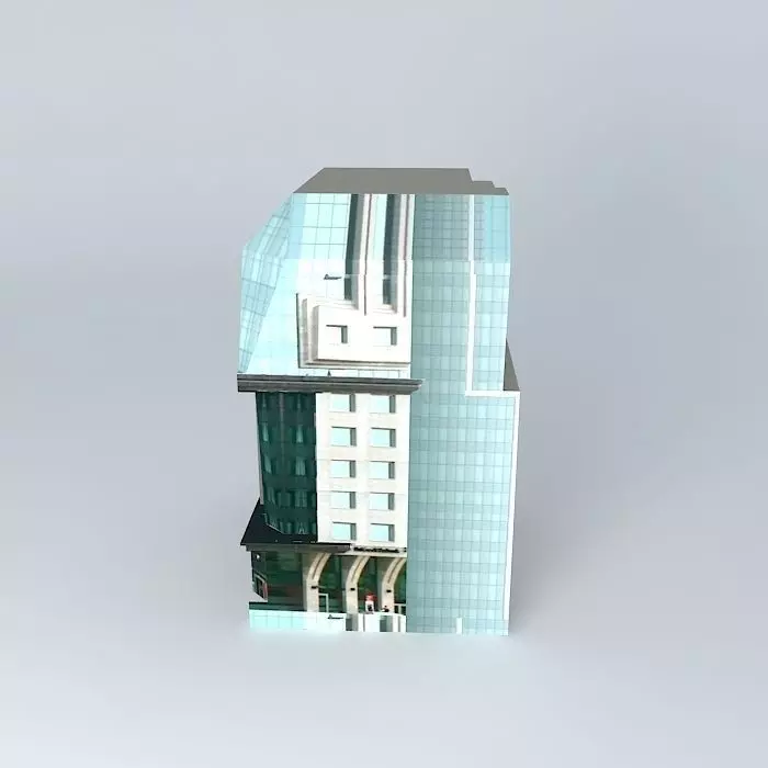 Comfort building Free 3D model_0