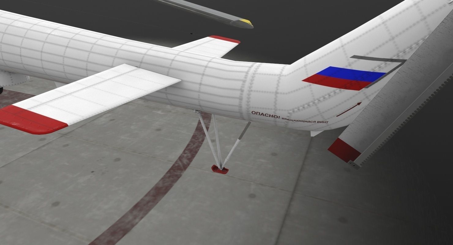 Mi-8MTV Russian Emercom Animated Low-poly 3D model_16