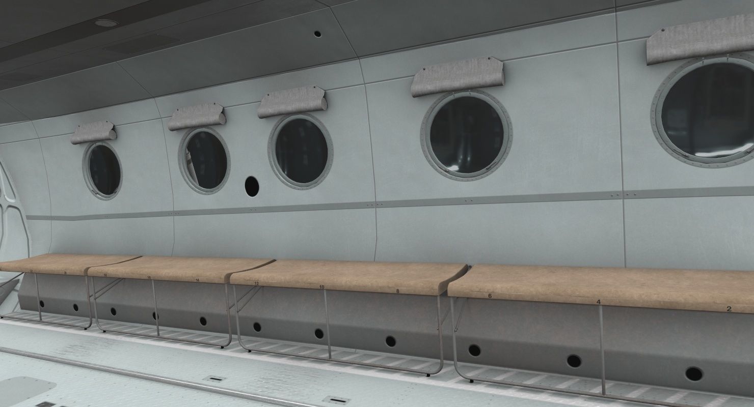 Mi-8MTV Russian Emercom Animated Low-poly 3D model_42