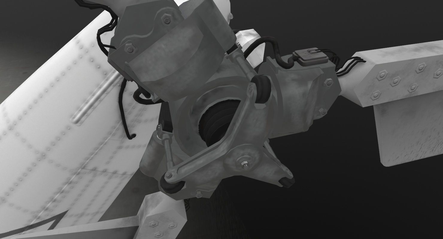 Mi-8MTV Russian Emercom Animated Low-poly 3D model_29