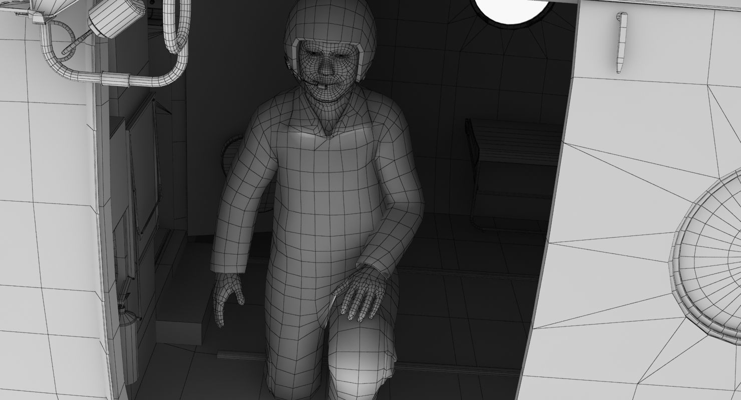 Mi-8MTV Russian Emercom Animated Low-poly 3D model_70