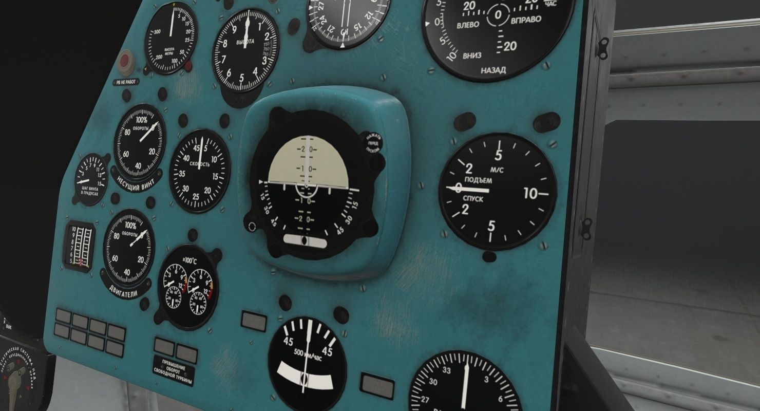 Mi-8MTV Russian Emercom Animated Low-poly 3D model_38