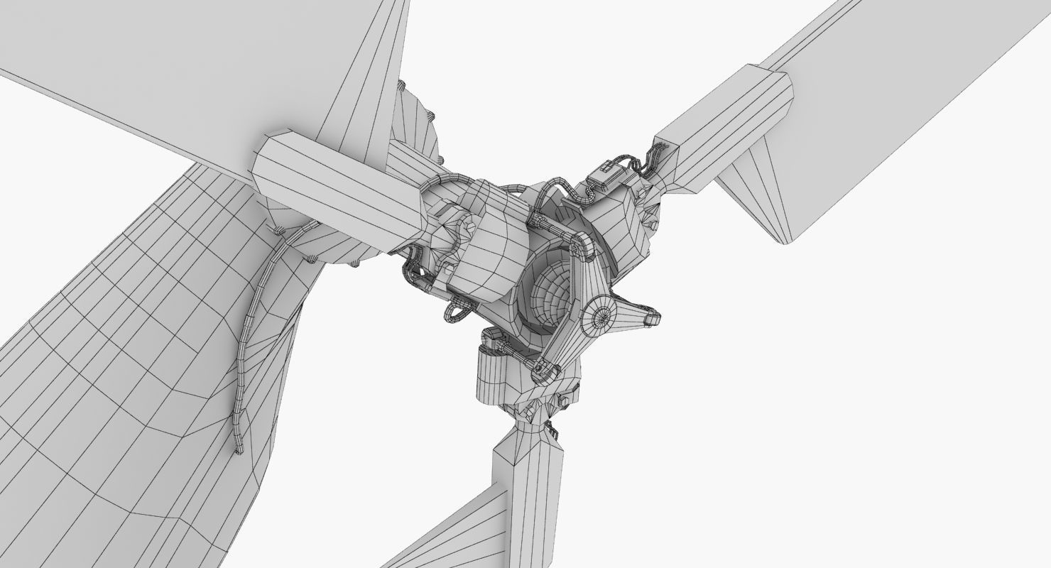 Mi-8MTV Russian Emercom Animated Low-poly 3D model_67