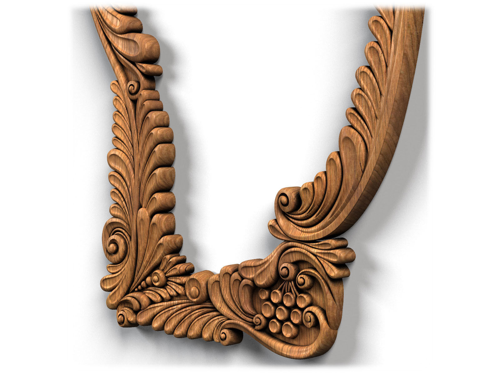 Frame0035 silver ornate frame 3D model_13