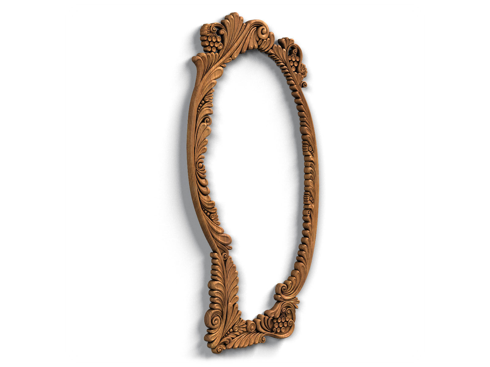 Frame0035 silver ornate frame 3D model_5