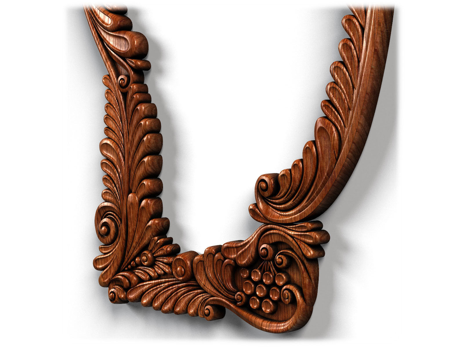 Frame0035 silver ornate frame 3D model_12