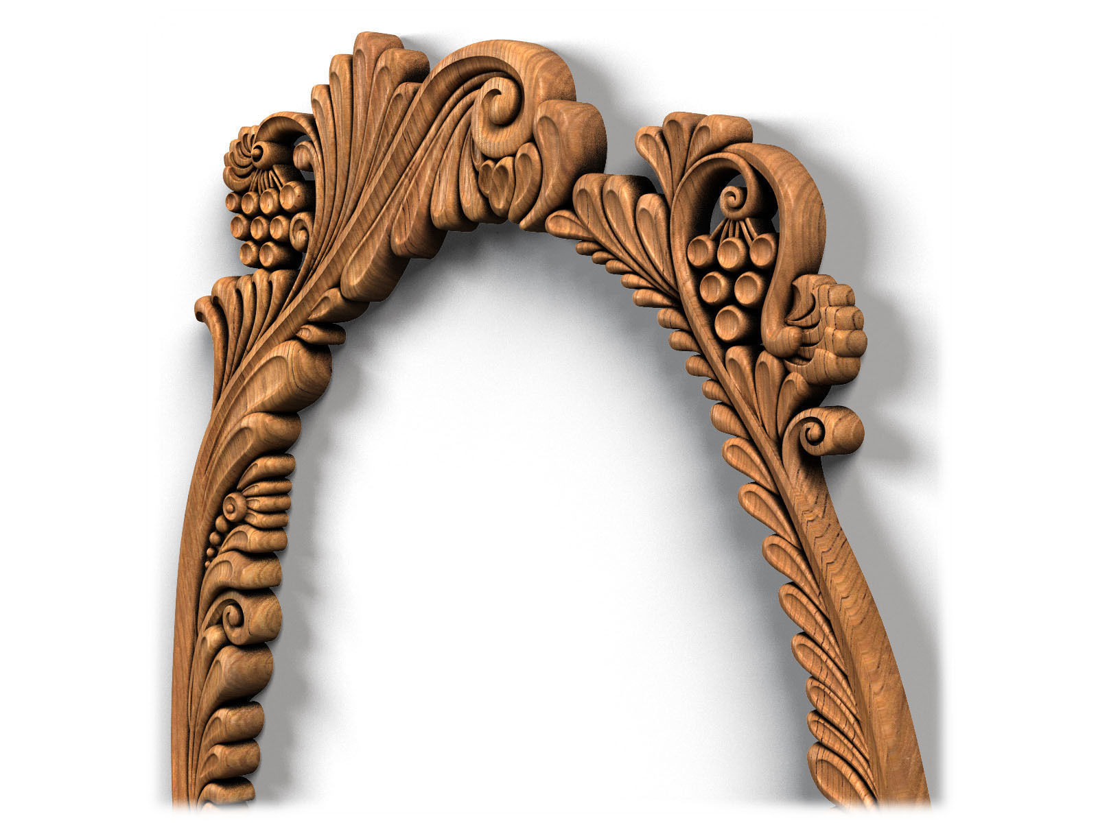 Frame0035 silver ornate frame 3D model_7