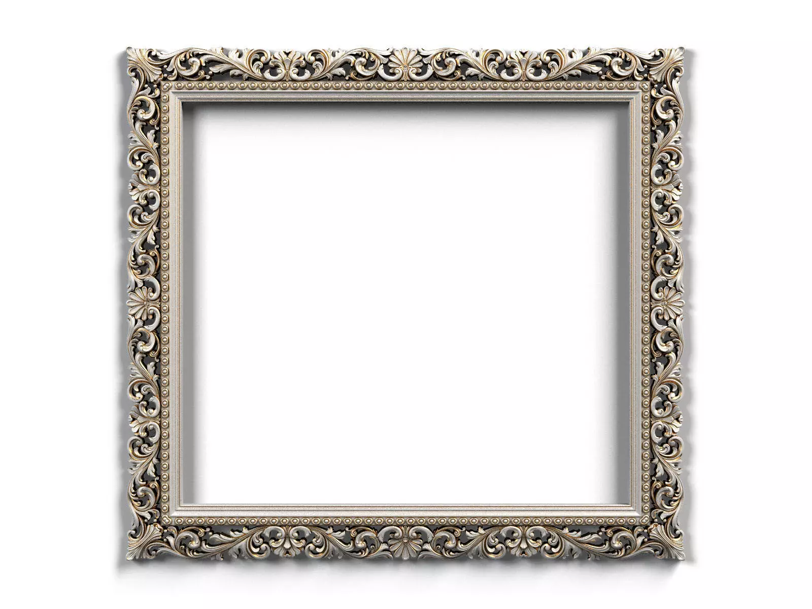 Frame0041 ornate wooden frame 3D model_0
