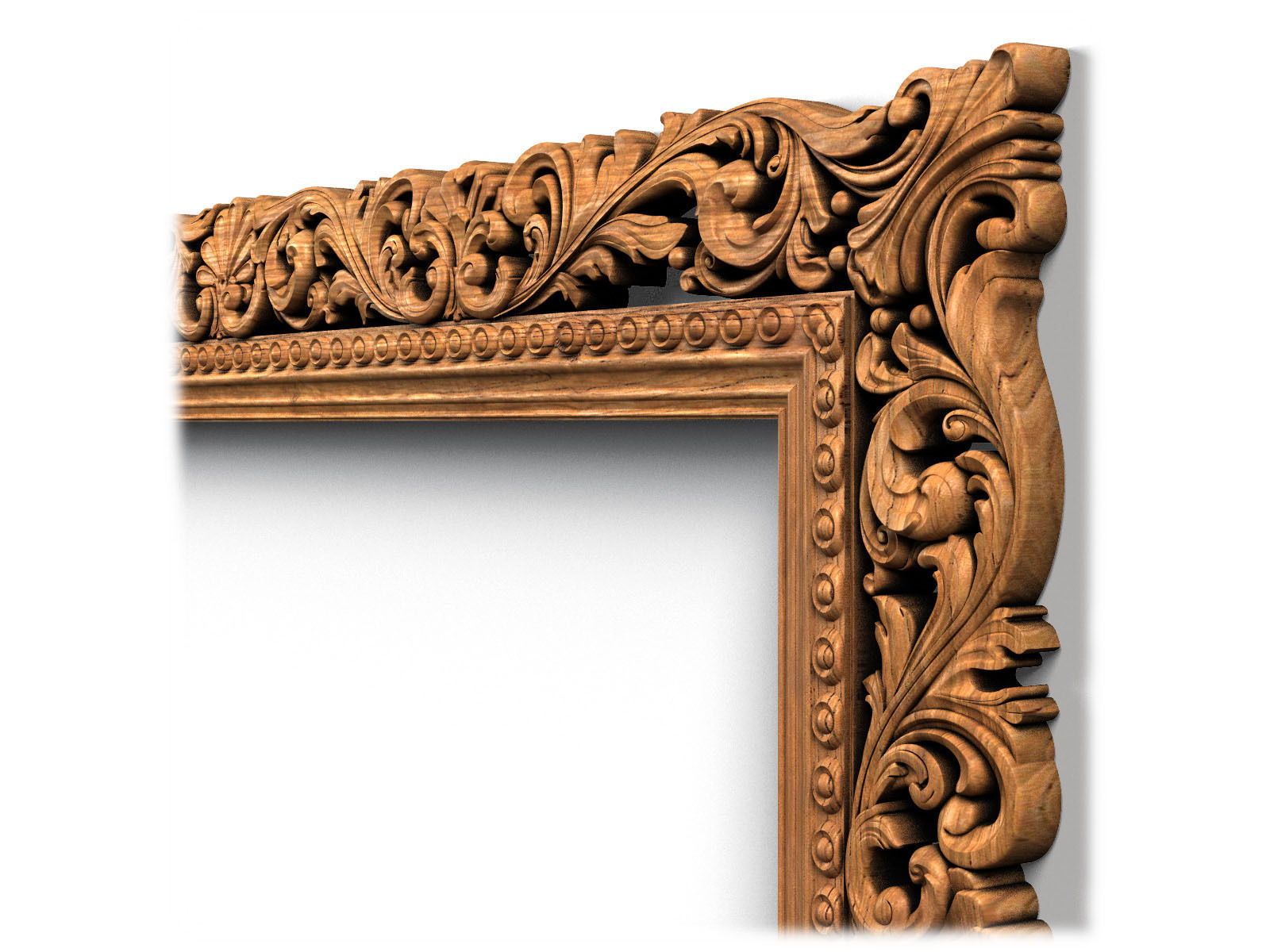 Frame0041 ornate wooden frame 3D model_7