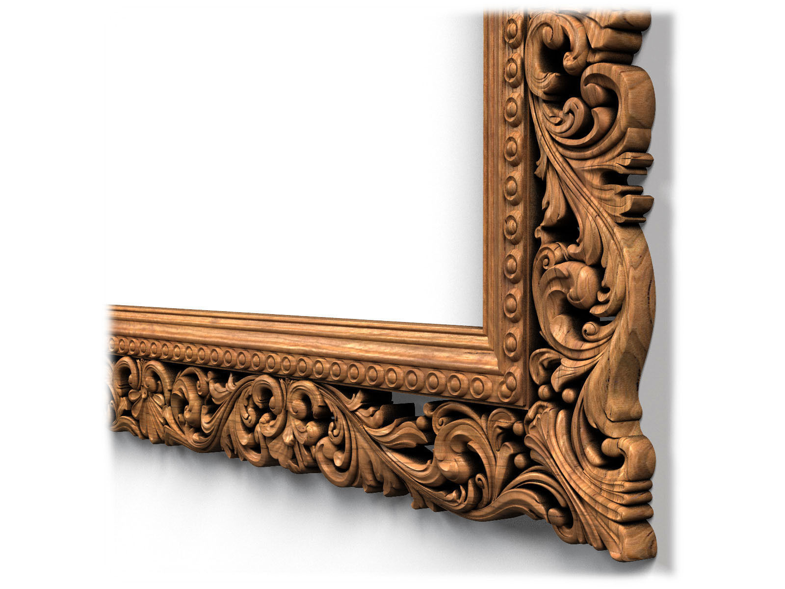 Frame0041 ornate wooden frame 3D model_13