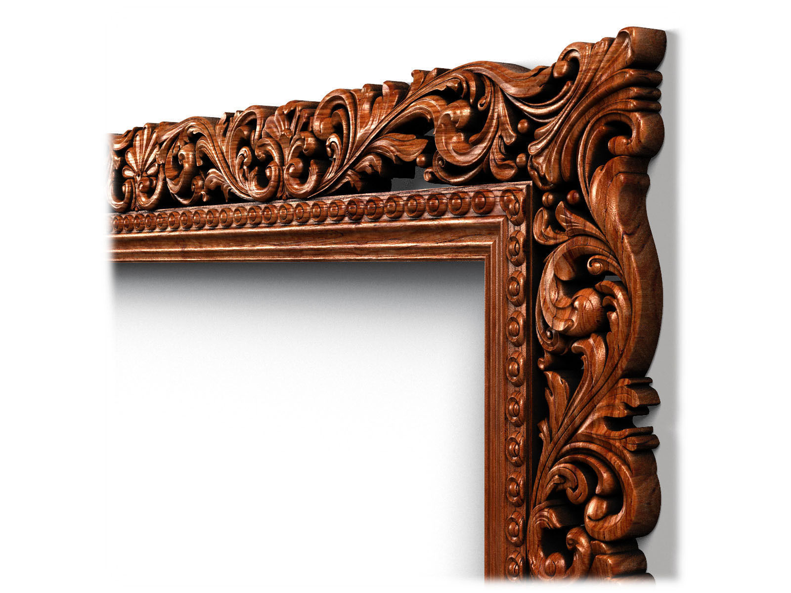 Frame0041 ornate wooden frame 3D model_6