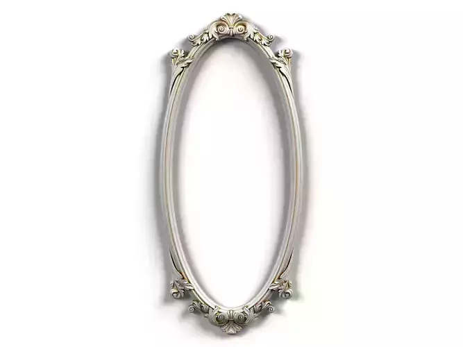 Frame0043 oval wooden frame