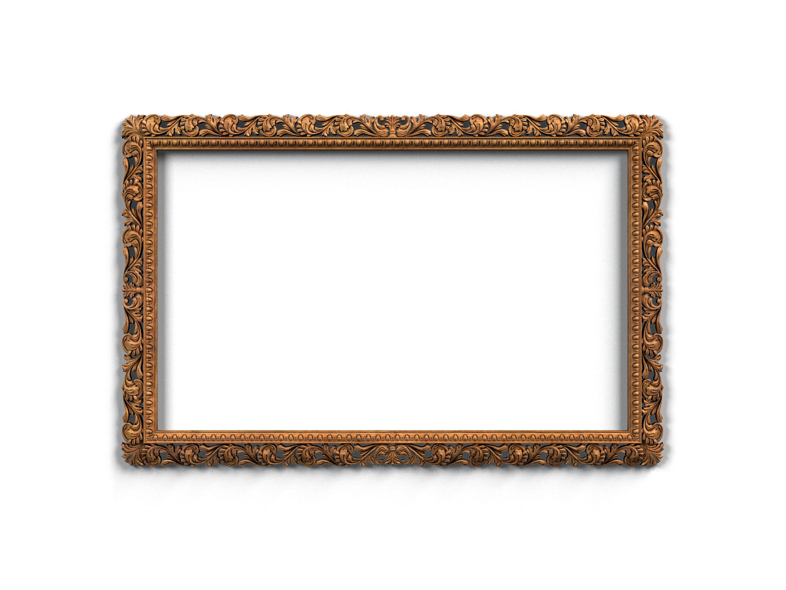 Frame0046 empty wooden frame 3D model_2