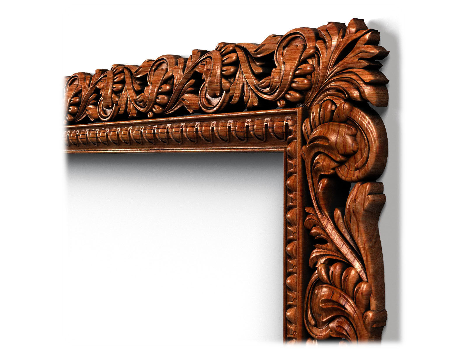 Frame0046 empty wooden frame 3D model_6