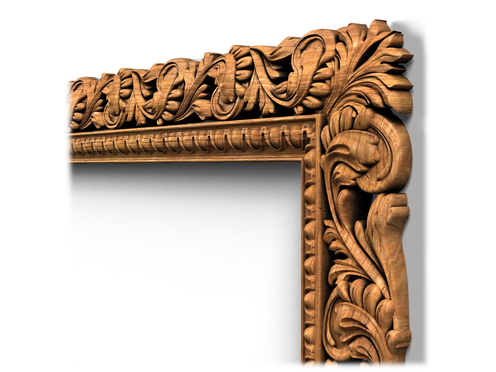 Frame0046 empty wooden frame 3D model_7